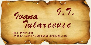 Ivana Tularčević vizit kartica